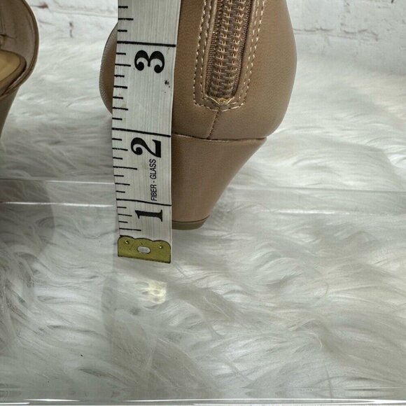 Thalia Sodi Women's Tan Embellished Tacey Open Toe Zip Wedge Sandals US 11M - Picture 15 of 15